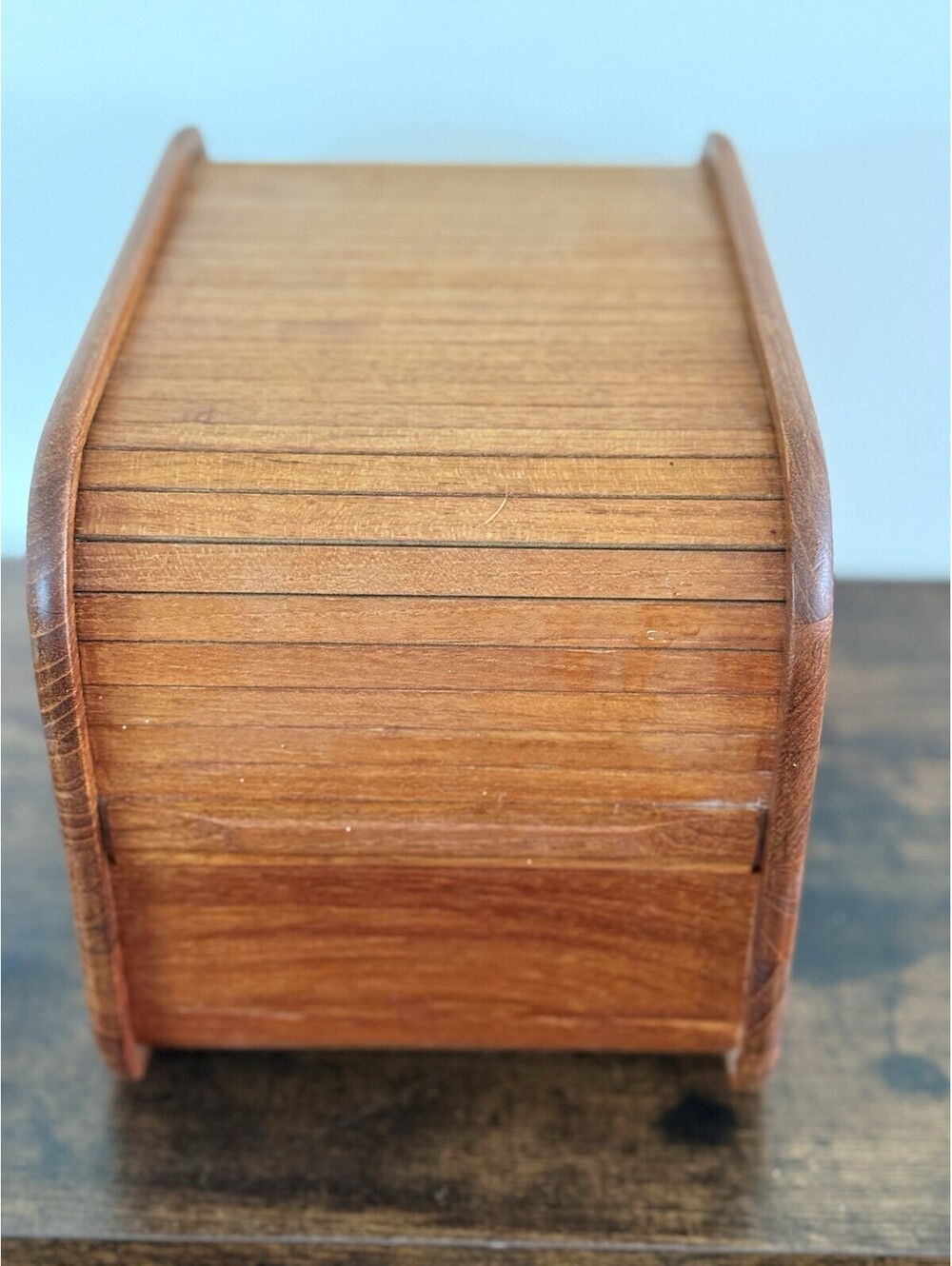 Kalmar Designs Teak Wood Storage Case, Brown, Made in Thailand, CD Floppy Recipe